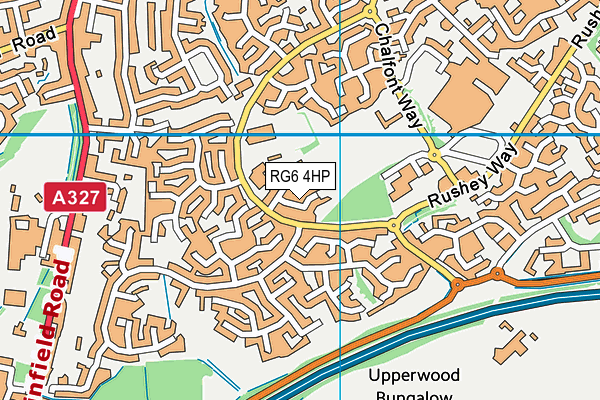 RG6 4HP map - OS VectorMap District (Ordnance Survey)