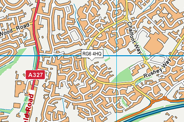 Hillside Primary School map (RG6 4HQ) - OS VectorMap District (Ordnance Survey)