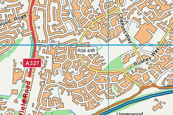 RG6 4HR map - OS VectorMap District (Ordnance Survey)