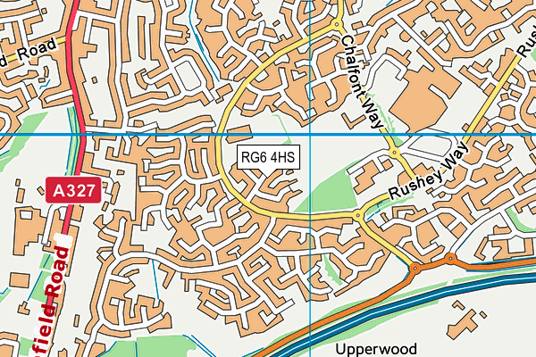 RG6 4HS map - OS VectorMap District (Ordnance Survey)