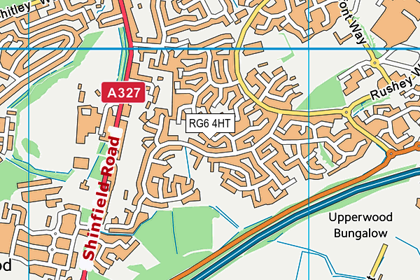 RG6 4HT map - OS VectorMap District (Ordnance Survey)