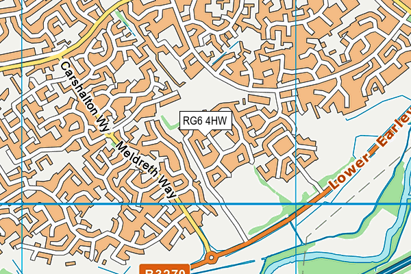 RG6 4HW map - OS VectorMap District (Ordnance Survey)