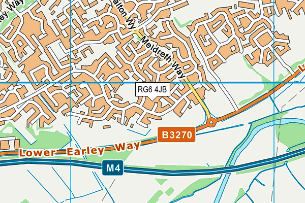 RG6 4JB map - OS VectorMap District (Ordnance Survey)