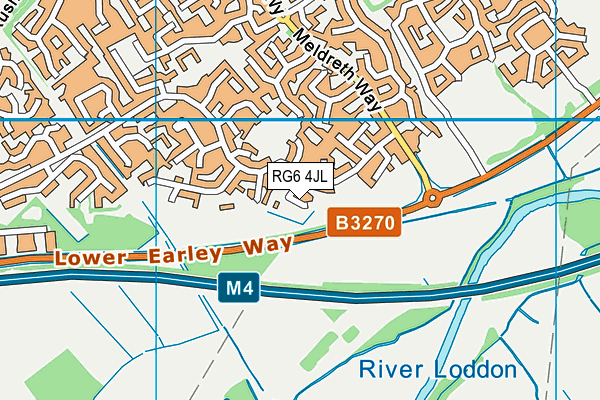 RG6 4JL map - OS VectorMap District (Ordnance Survey)