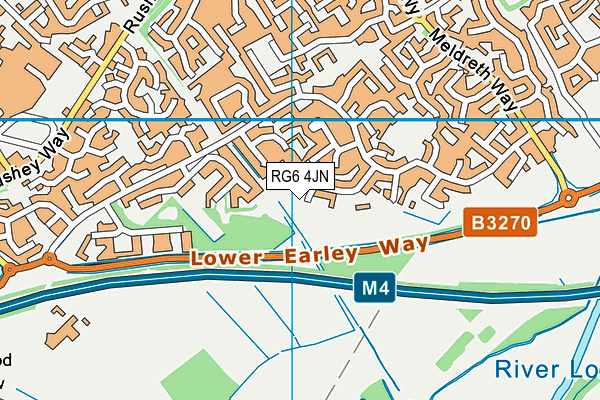 RG6 4JN map - OS VectorMap District (Ordnance Survey)