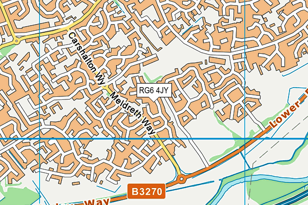 RG6 4JY map - OS VectorMap District (Ordnance Survey)