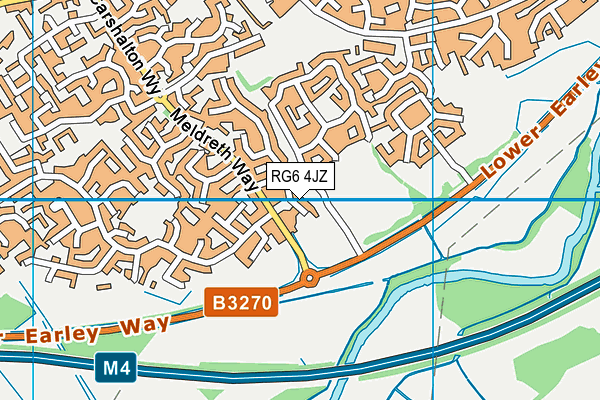 RG6 4JZ map - OS VectorMap District (Ordnance Survey)