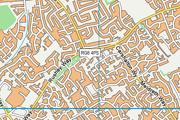 RG6 4PS map - OS VectorMap District (Ordnance Survey)