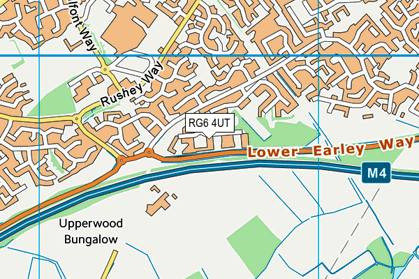 RG6 4UT map - OS VectorMap District (Ordnance Survey)