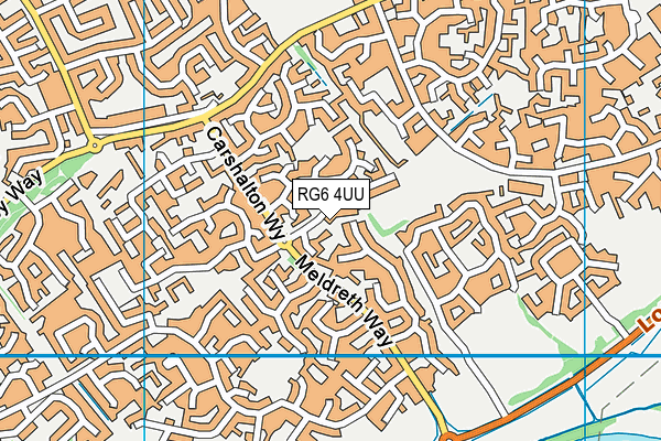 RG6 4UU map - OS VectorMap District (Ordnance Survey)