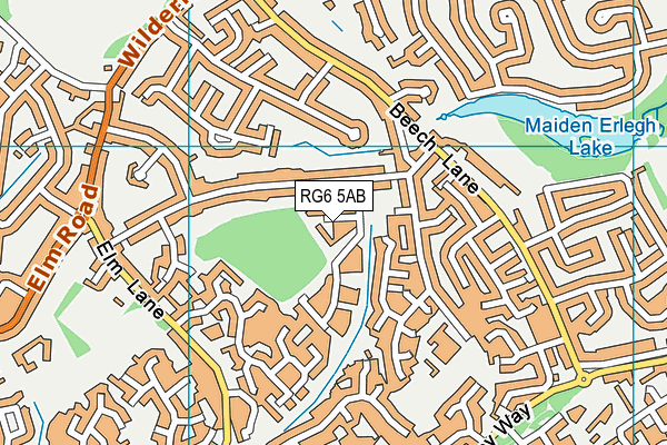 RG6 5AB map - OS VectorMap District (Ordnance Survey)