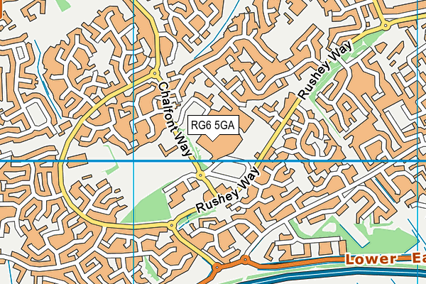 RG6 5GA map - OS VectorMap District (Ordnance Survey)