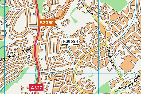 RG6 5GH map - OS VectorMap District (Ordnance Survey)