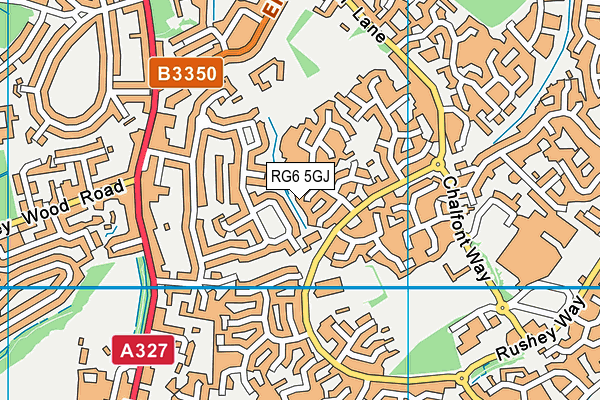 RG6 5GJ map - OS VectorMap District (Ordnance Survey)