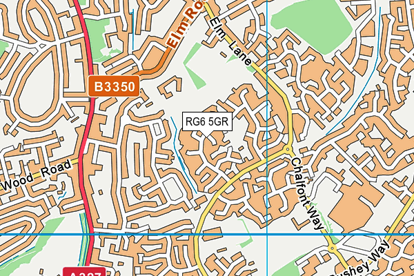 RG6 5GR map - OS VectorMap District (Ordnance Survey)
