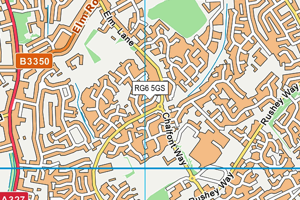 RG6 5GS map - OS VectorMap District (Ordnance Survey)