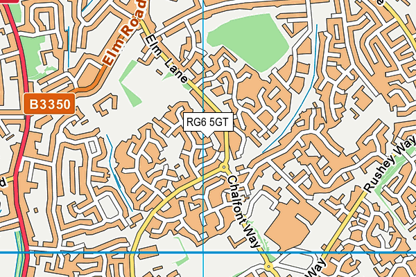 RG6 5GT map - OS VectorMap District (Ordnance Survey)