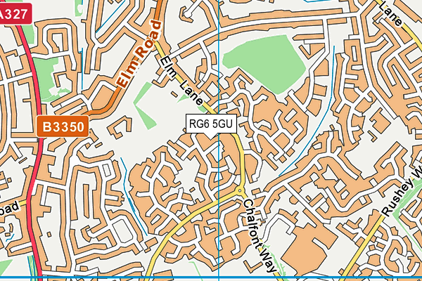 RG6 5GU map - OS VectorMap District (Ordnance Survey)