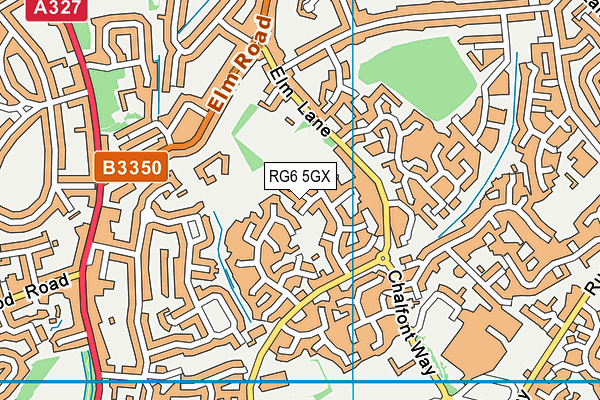 RG6 5GX map - OS VectorMap District (Ordnance Survey)