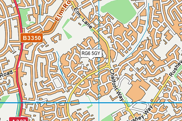RG6 5GY map - OS VectorMap District (Ordnance Survey)