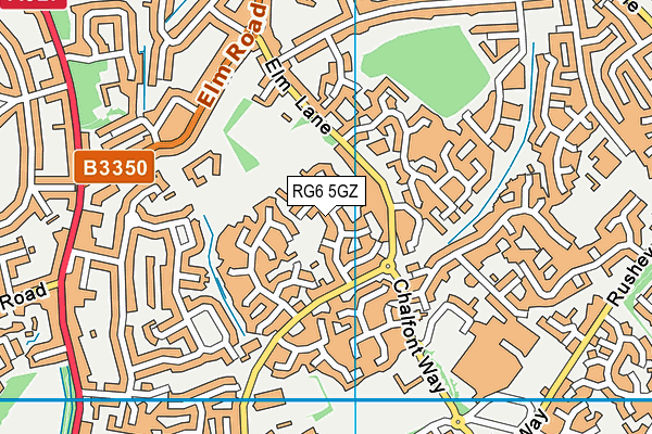 RG6 5GZ map - OS VectorMap District (Ordnance Survey)