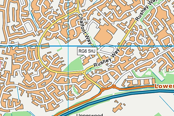 RG6 5HJ map - OS VectorMap District (Ordnance Survey)