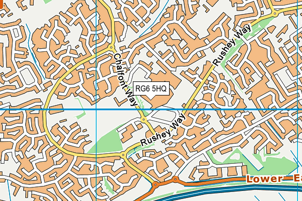 RG6 5HQ map - OS VectorMap District (Ordnance Survey)