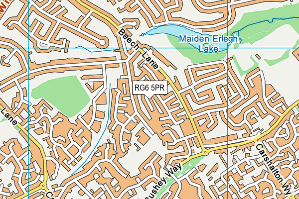 RG6 5PR map - OS VectorMap District (Ordnance Survey)