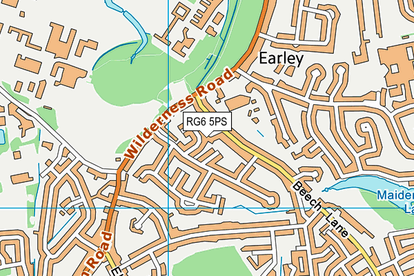 RG6 5PS map - OS VectorMap District (Ordnance Survey)