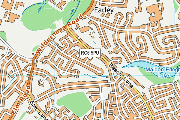 RG6 5PU map - OS VectorMap District (Ordnance Survey)