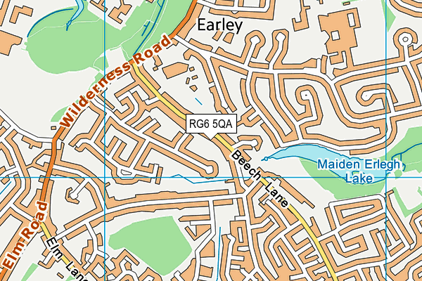 RG6 5QA map - OS VectorMap District (Ordnance Survey)