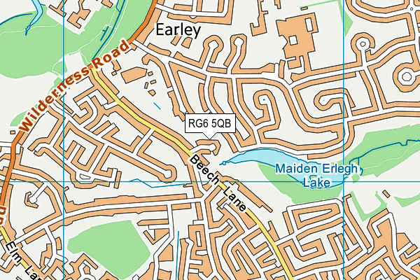 RG6 5QB map - OS VectorMap District (Ordnance Survey)