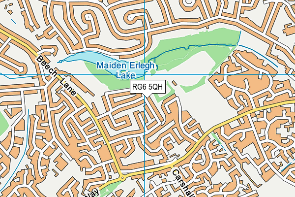 RG6 5QH map - OS VectorMap District (Ordnance Survey)