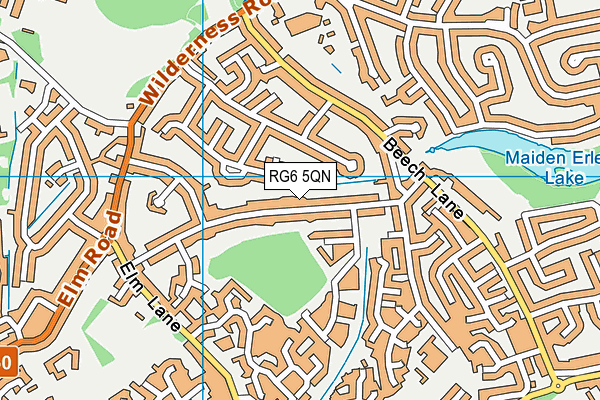 RG6 5QN map - OS VectorMap District (Ordnance Survey)