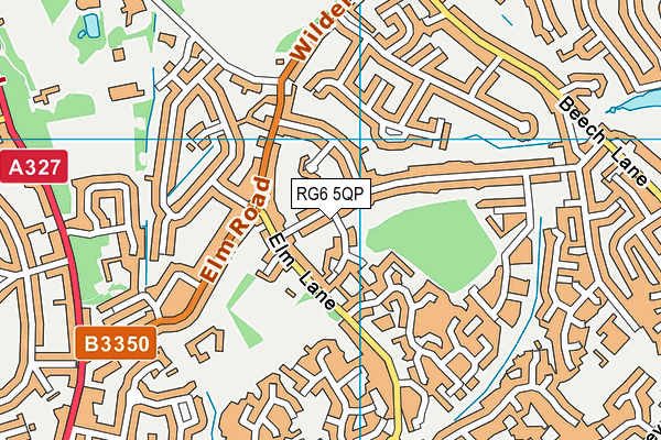 RG6 5QP map - OS VectorMap District (Ordnance Survey)