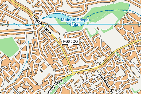 RG6 5QQ map - OS VectorMap District (Ordnance Survey)