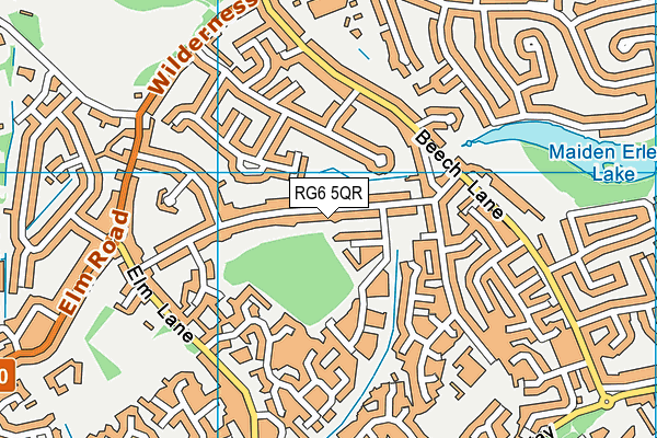 RG6 5QR map - OS VectorMap District (Ordnance Survey)