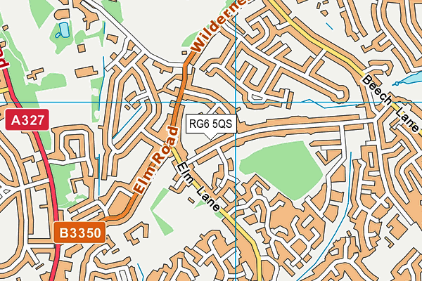 RG6 5QS map - OS VectorMap District (Ordnance Survey)