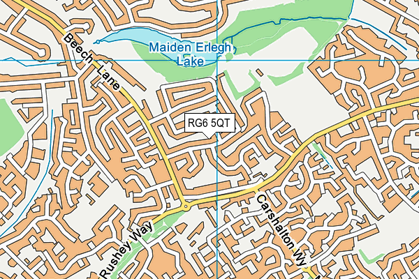 RG6 5QT map - OS VectorMap District (Ordnance Survey)