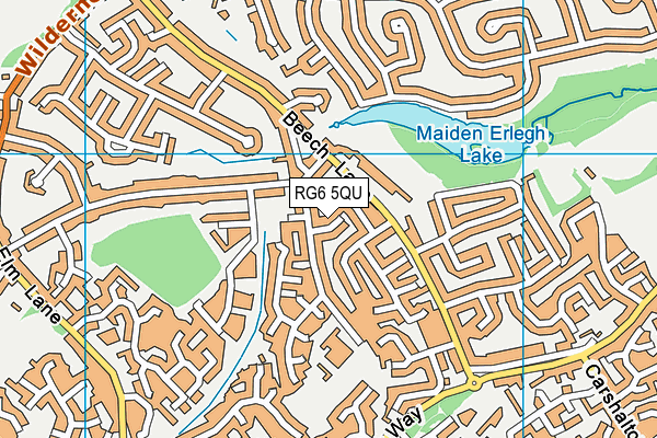 RG6 5QU map - OS VectorMap District (Ordnance Survey)