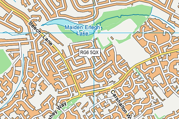 RG6 5QX map - OS VectorMap District (Ordnance Survey)