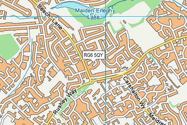 RG6 5QY map - OS VectorMap District (Ordnance Survey)