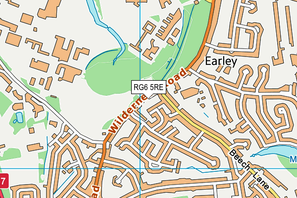 RG6 5RE map - OS VectorMap District (Ordnance Survey)