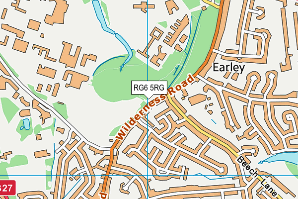 RG6 5RG map - OS VectorMap District (Ordnance Survey)