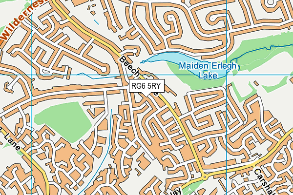 RG6 5RY map - OS VectorMap District (Ordnance Survey)