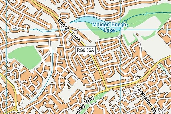 RG6 5SA map - OS VectorMap District (Ordnance Survey)