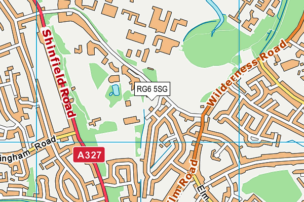 RG6 5SG map - OS VectorMap District (Ordnance Survey)