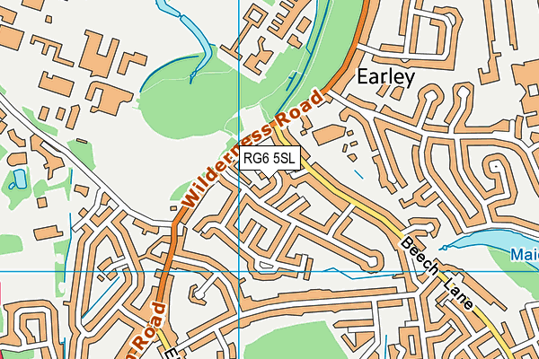 RG6 5SL map - OS VectorMap District (Ordnance Survey)