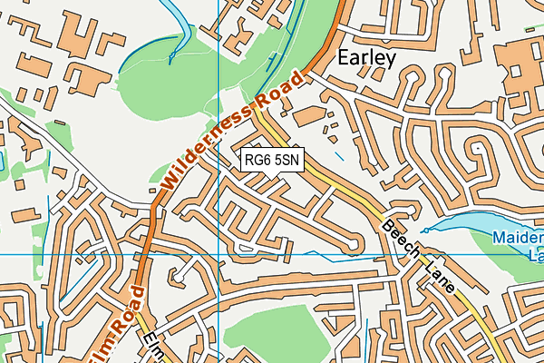 RG6 5SN map - OS VectorMap District (Ordnance Survey)