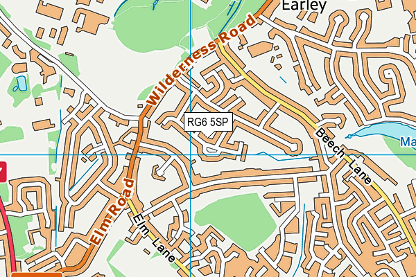 RG6 5SP map - OS VectorMap District (Ordnance Survey)